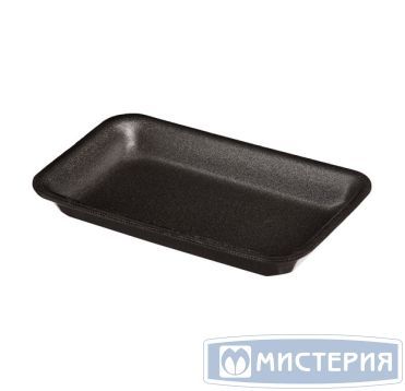 Лоток пищевой 225х135х20 мм, черн., ВПС, 450 шт/кор 450 шт/упак РОССИЯ D-21 "АВ" С (Р) чёрн.
