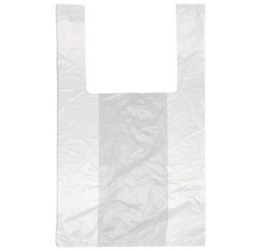 Пакет "Майка" [250+120]х450 мм 9 мкм, бел., ПНД, 100 шт/упак 25 упак/кор РОССИЯ