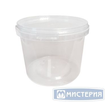 Контейнер для пресервов 800 мл, d122хh93 мм, форма "Банка", контр.замок, крышка в компл., прозр., ПП, 150 шт/кор "Aerosnab" 150 шт/упак РОССИЯ 1216КП