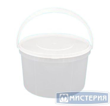 Ведро пищевое 11000 мл, d294хh225 мм, с ручкой, без крышки, бел., ПП, 20 шт/кор "Альянсупак" 20 шт/упак БЕЛАРУСЬ ДВ-11,0/294 БЕЛ