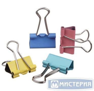 Зажимы для бумаг 25 мм, разноцв., 12 шт/упак "Attache" 480 упак/кор КИТАЙ 509194