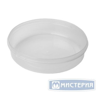 Контейнер под пресервы и мёд, 1400мл, "банка", d=223мм, h=55мм, полупрозрачный, ПП