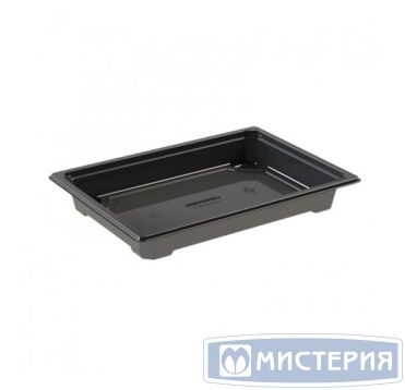 Контейнер для суши 1-секц. 182х128х25 мм, без крышки, черн., ПЭТ, 89 шт/упак "Каштан" 356 шт/кор БЕЛАРУСЬ УК-703-02