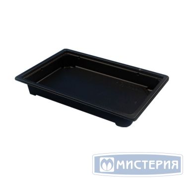 Контейнер для суши 1-секц. 182х127х50 мм, без крышки, черн., ПС, 400 шт/кор "Протэк" 400 шт/упак РОССИЯ ПР-С-19Д черн.