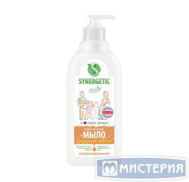 Мыло жидкое "Synergetic" Миндальное молочко, дозатор, 500 мл 6 шт/кор РОССИЯ 105058/6