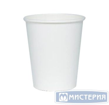 Стакан бумажный 350 мл 1 сл., d90 мм, бел., карт., 50 шт/упак 1 000 шт/кор РОССИЯ