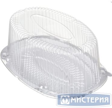 Упаковка для торта [крышка] овал 303х205х108[284х168х100] мм, прозр., ОПС, 200 шт/кор "Комус" 200 шт/упак РОССИЯ Т-250/1К