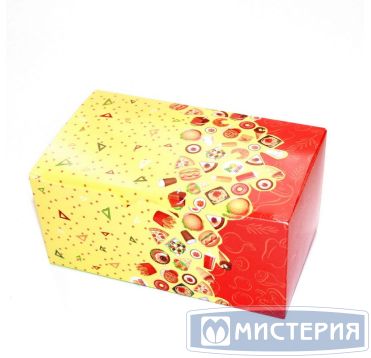 Коробка на вынос 150х91х70 мм с печатью Рог изобилия