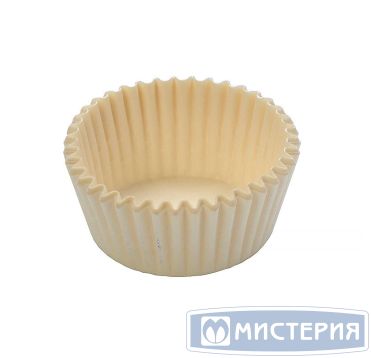 Розетка кондитерская, круглая, d 40мм, h 21мм, белая, Бумага