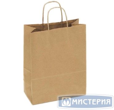 Пакет [260+150]х350 мм с круч. ручками, крафт, бум., 200 шт/кор 200 шт/упак РОССИЯ KR-01-80-261535