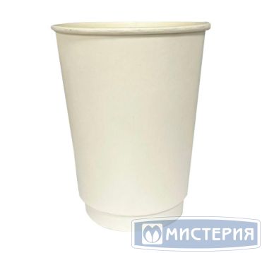 Стакан бумажный 350 мл 2 сл., d90 мм, бел., карт., 20 шт/упак 400 шт/кор РОССИЯ 01-135005-020/400/15