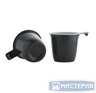 Одноразовая чашка для холодного и горячего, 0.18л, коричневый/белый, ПП