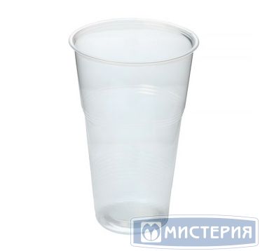 Стакан одноразовый 500 мл, диз. "Факел", прозр., ПП, 40 шт/упак 960 шт/кор РОССИЯ 95501