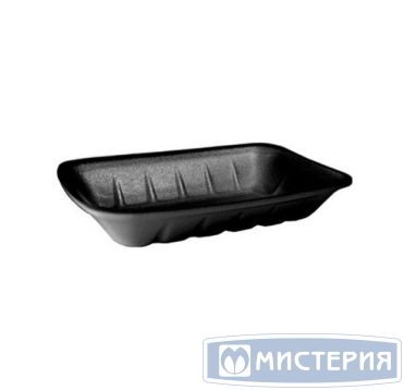 Лоток пищевой 250х175х35 мм, черн., ВПС, 150 шт/кор "Протэк" 150 шт/упак РОССИЯ G-4ч