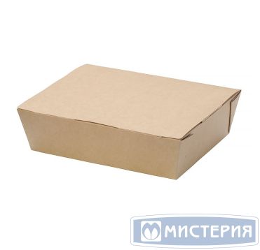 Ланч-бокс 1-секц. 190х150х50 мм, крафт, карт., 25 шт/упак "OSQ" 250 шт/кор РОССИЯ OSQ LUNCH 1000 (250)