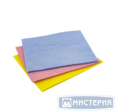 Салфетка из вискозы 300х300 мм, 80 гр/м2, цвет в ассорт., 3 шт/упак "Мандаринка" 100 упак/кор РОССИЯ