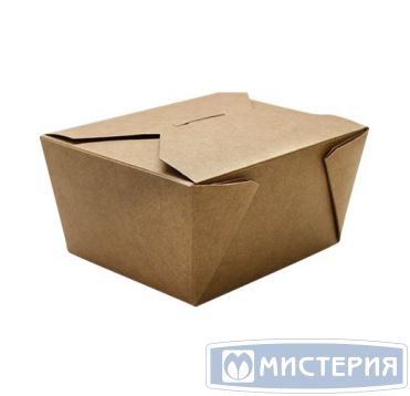 Коробка для лапши 900 мл, 165х130х50 мм, крафт, карт., 60 шт/упак "OSQ" Fold Box 240 шт/кор РОССИЯ OSQ FOLD BOX 900