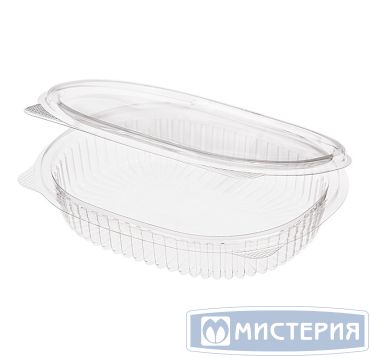 Контейнер 250 мл, овальный 159х130х30мм, прозрачный
