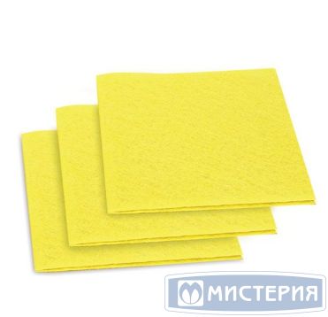 Салфетка из вискозы 300х380 мм, 90 гр/м2, желт., 3 шт/упак 36 упак/кор РОССИЯ 601560
