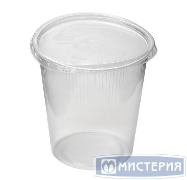 Контейнер круглый 500 мл, полупрозрачный 