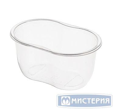 Контейнер овал 141х92х68,5 мм, 500 мл, прозрачный ПЭТ