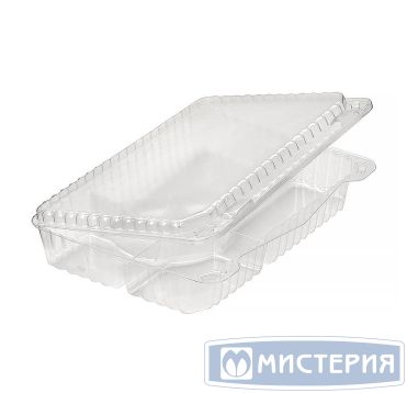 Контейнер для суши 6-секц. 265х193х50 мм, неразъем. крышка, прозр., ОПС, 120 шт/кор "Комус" 120 шт/упак РОССИЯ РК-25С6