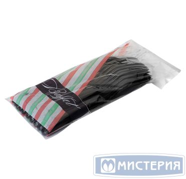 Ложка одноразовая 180 мм, черн., ПС, 10 шт/упак "Buffet" 500 шт/кор РОССИЯ 188244/