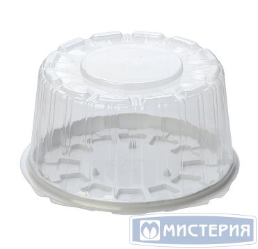 Упаковка для торта [крышка] d200хh106[d166хh96] мм, прозр., ОПС, 330 шт/кор "Комус" 330 шт/упак РОССИЯ Т-165К